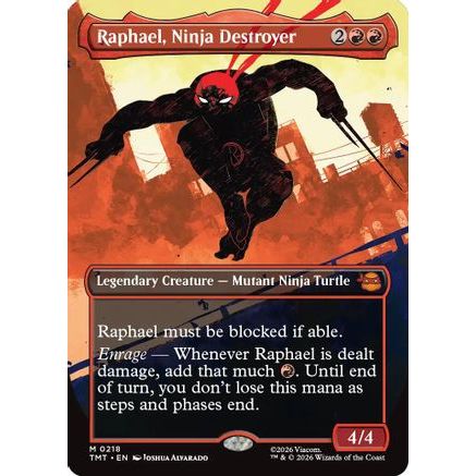 Raphael, Ninja Destroyer (Borderless) (TMT-218) - Teenage Mutant Ninja Turtles