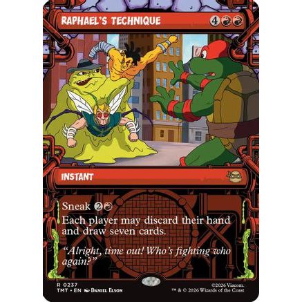 Raphael's Technique (Showcase) (TMT-237) - Teenage Mutant Ninja Turtles