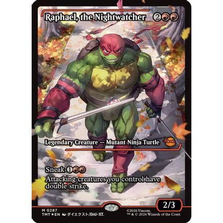 Raphael, the Nightwatcher (Showcase) (TMT-287) - Teenage Mutant Ninja Turtles Foil