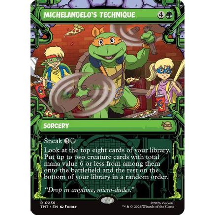 Michelangelo's Technique (Showcase) (TMT-239) - Teenage Mutant Ninja Turtles