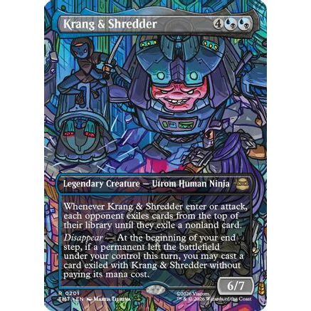 Krang & Shredder (Borderless) (TMT-201) - Teenage Mutant Ninja Turtles