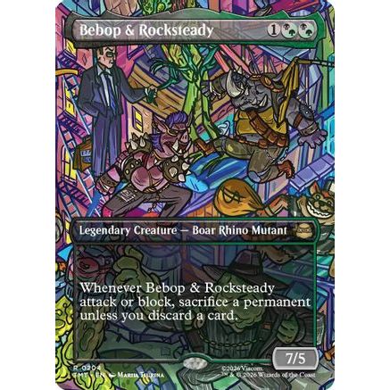 Bebop & Rocksteady (Borderless) (TMT-204) - Teenage Mutant Ninja Turtles