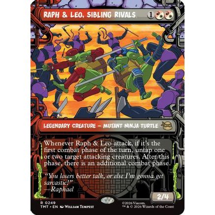 Raph & Leo, Sibling Rivals (Showcase) (TMT-249) - Teenage Mutant Ninja Turtles Foil