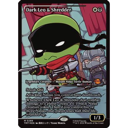 Dark Leo & Shredder (Showcase) (TMT-289) - Teenage Mutant Ninja Turtles Foil