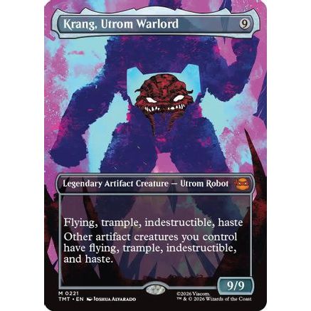 Krang, Utrom Warlord (Borderless) (TMT-221) - Teenage Mutant Ninja Turtles Foil