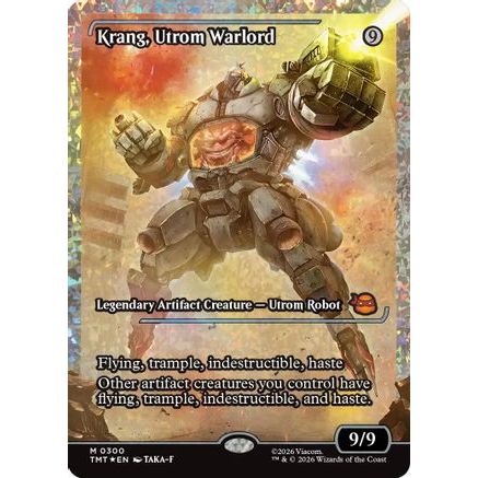 Krang, Utrom Warlord (Showcase) (Fracture Foil) (TMT-300) - Teenage Mutant Ninja Turtles Foil