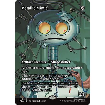 Metallic Mimic (Borderless) (PZA-016) - Teenage Mutant Ninja Turtles Eternal-Legal Foil