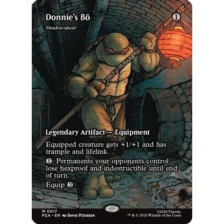Donnie's Bo - Shadowspear (Borderless) (PZA-017) - Teenage Mutant Ninja Turtles Eternal-Legal