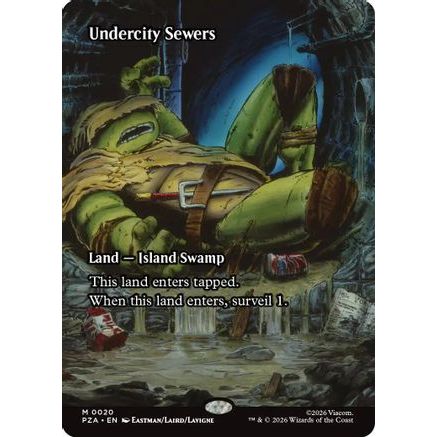 Undercity Sewers (Borderless) (PZA-020) - Teenage Mutant Ninja Turtles Eternal-Legal