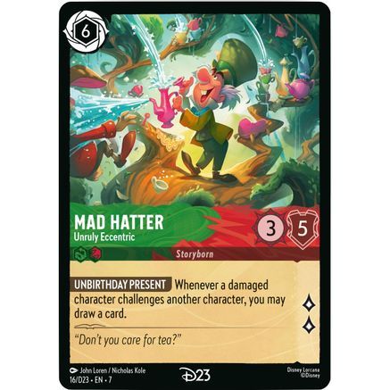 Mad Hatter - Unruly Eccentric (16) - D23 Promos Holofoil