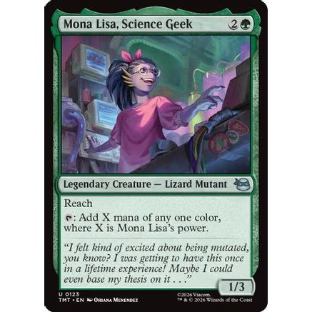 Mona Lisa, Science Geek (TMT-123) - Teenage Mutant Ninja Turtles Foil