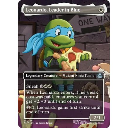 Leonardo, Leader in Blue (Borderless) (TMT-196) - Teenage Mutant Ninja Turtles