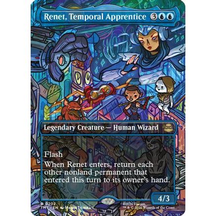 Renet, Temporal Apprentice (Borderless) (TMT-202) - Teenage Mutant Ninja Turtles Foil
