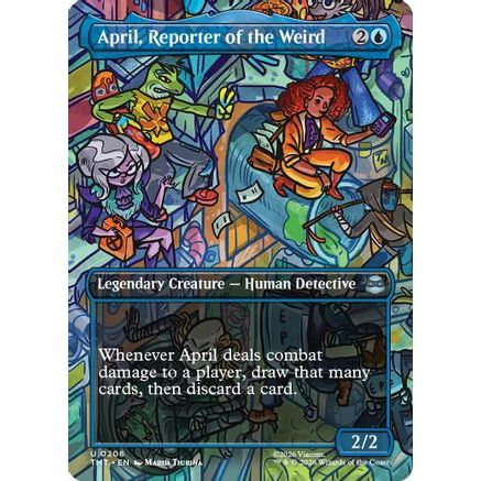 April, Reporter of the Weird (Borderless) (TMT-206) - Teenage Mutant Ninja Turtles Foil