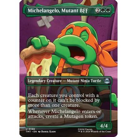 Michelangelo, Mutant BFF (Borderless) (TMT-198) - Teenage Mutant Ninja Turtles