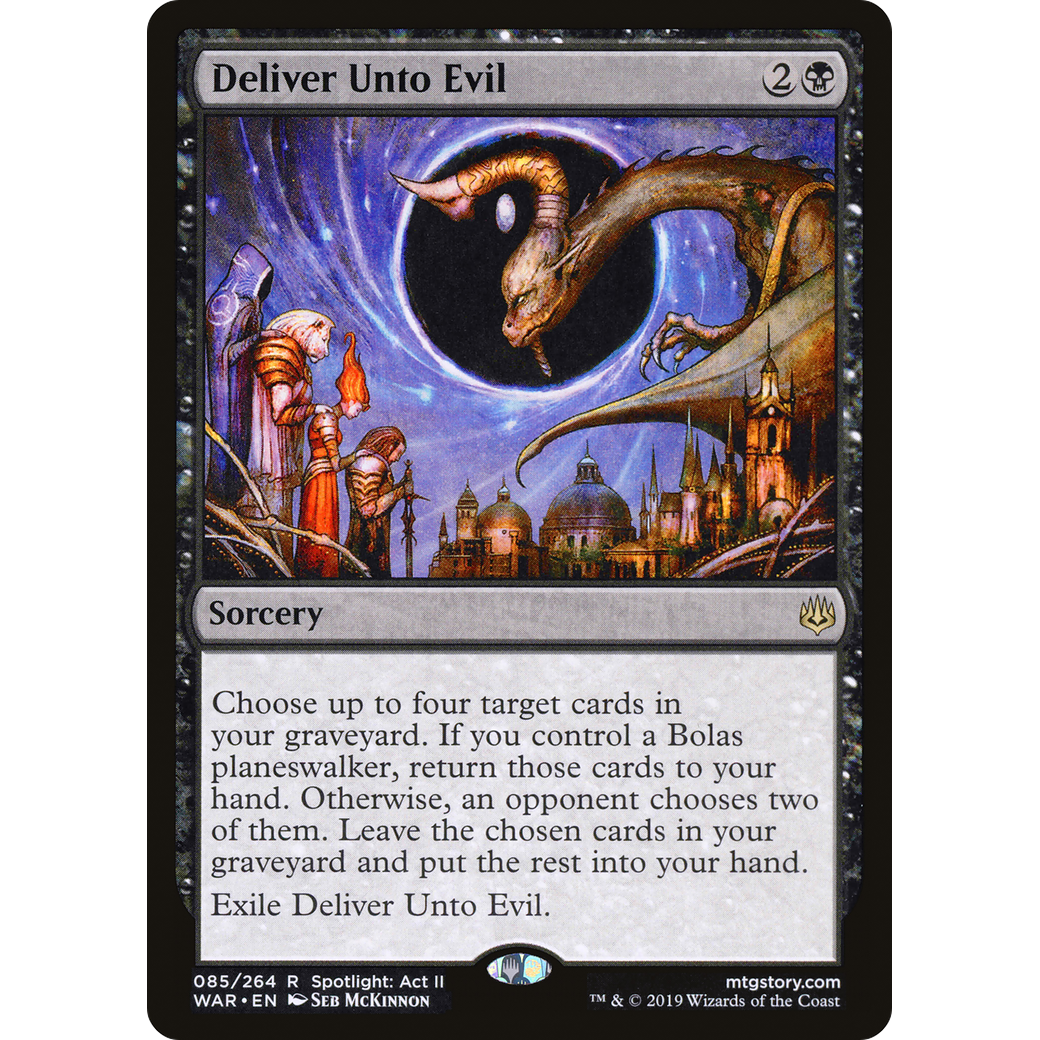 Deliver Unto Evil (WAR-085) - War of the Spark Foil