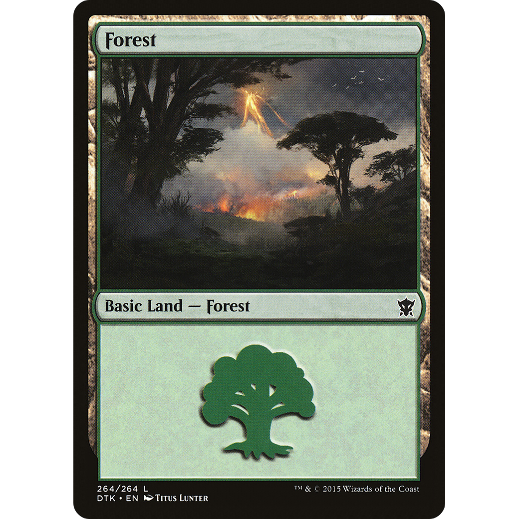 Forest (264) (DTK-264) - Dragons of Tarkir Foil