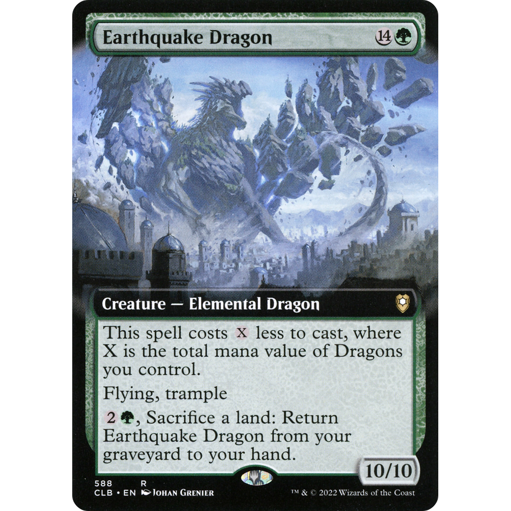 Earthquake Dragon (CLB-588) - Commander Legends: Battle for Baldur's Gate: (Extended Art) Foil