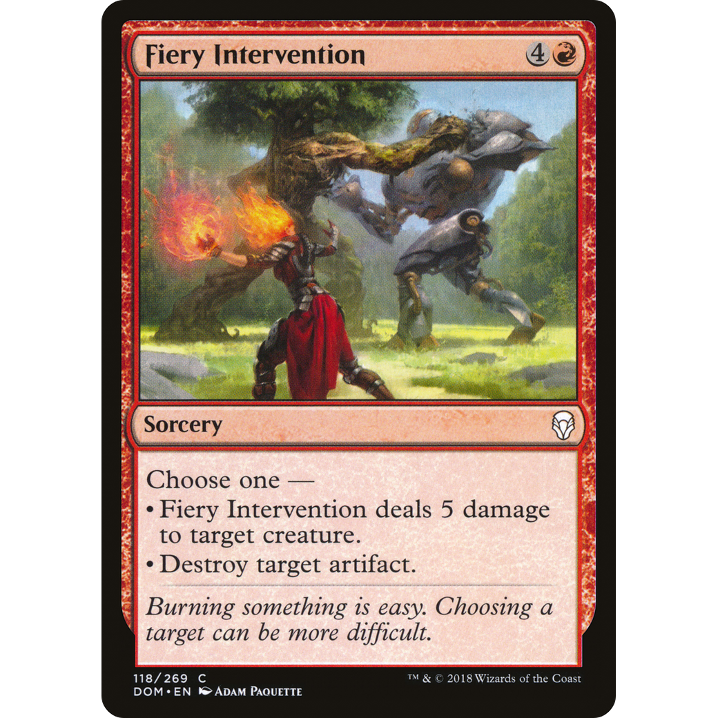 Fiery Intervention (DOM-118) - Dominaria