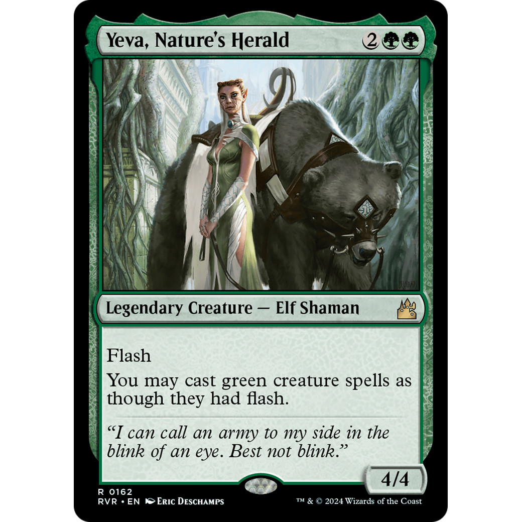 Yeva, Nature's Herald (RVR-162) - Ravnica Remastered