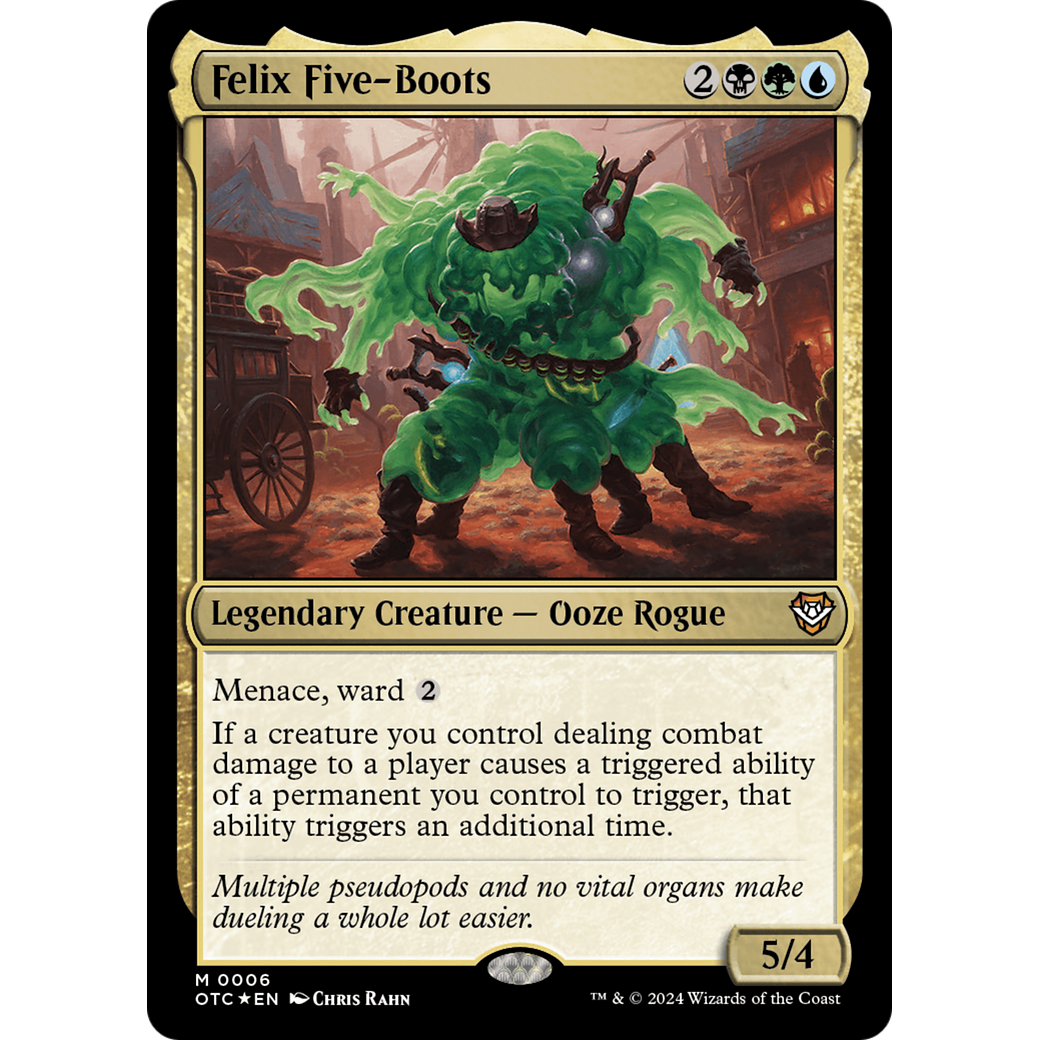 Felix Five-Boots (OTC-006) - Outlaws of Thunder Junction Commander Foil