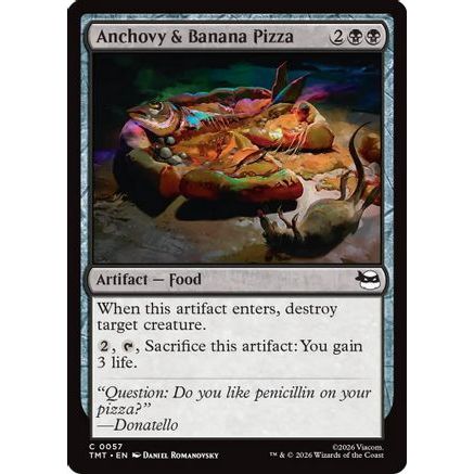 Anchovy & Banana Pizza (TMT-057) - Teenage Mutant Ninja Turtles Foil