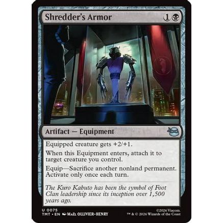 Shredder's Armor (TMT-075) - Teenage Mutant Ninja Turtles Foil