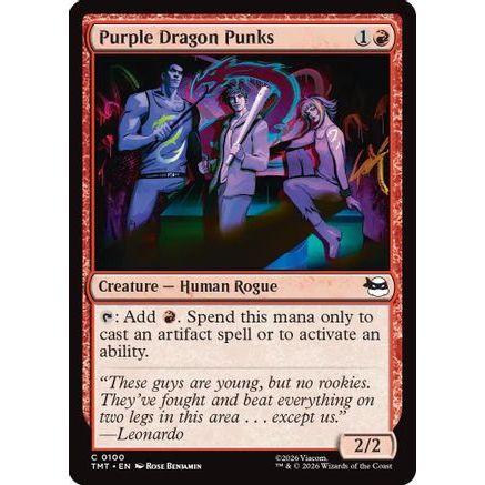 Purple Dragon Punks (TMT-100) - Teenage Mutant Ninja Turtles Foil