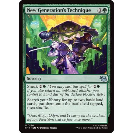 New Generation's Technique (TMT-126) - Teenage Mutant Ninja Turtles Foil