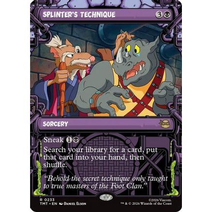 Splinter's Technique (Showcase) (TMT-233) - Teenage Mutant Ninja Turtles Foil
