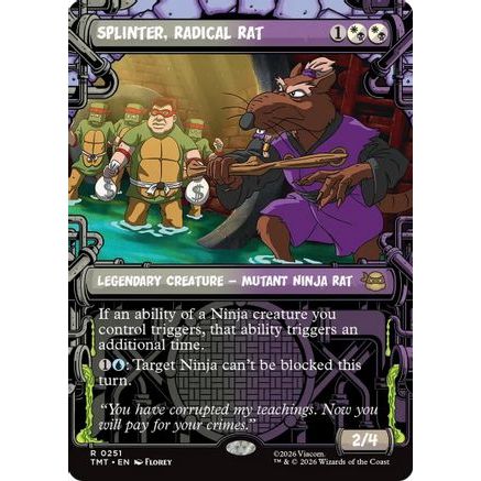 Splinter, Radical Rat (Showcase) (TMT-251) - Teenage Mutant Ninja Turtles