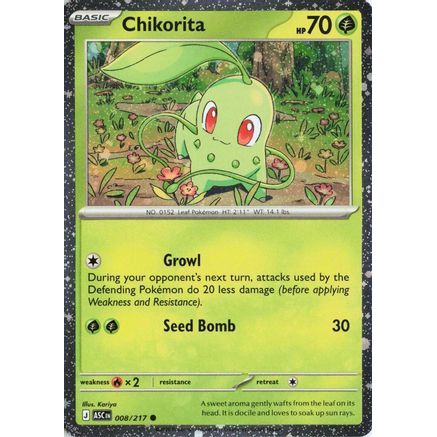 Chikorita (Cosmos Holo) 8 - Miscellaneous Cards & Products Holofoil