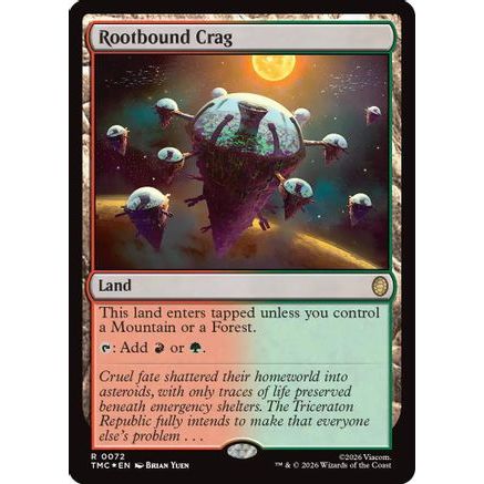 Rootbound Crag (Surge Foil) (TMC-072) - Commander: Teenage Mutant Ninja Turtles Foil