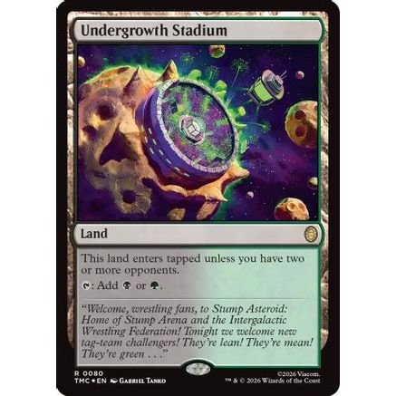 Undergrowth Stadium (Surge Foil) (TMC-080) - Commander: Teenage Mutant Ninja Turtles Foil
