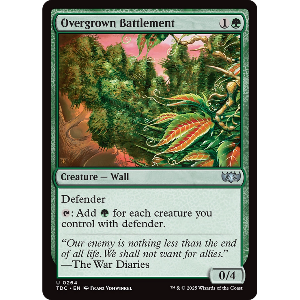 Overgrown Battlement (TDC-264) - Commander: Tarkir: Dragonstorm