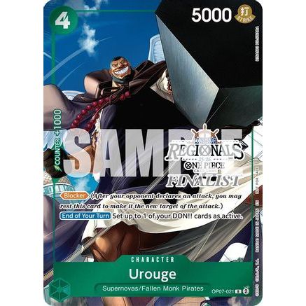 Urouge (Online Regional Finalist Card Set 2025 Vol.1) (OP07-021) - One Piece Promotion Cards Foil