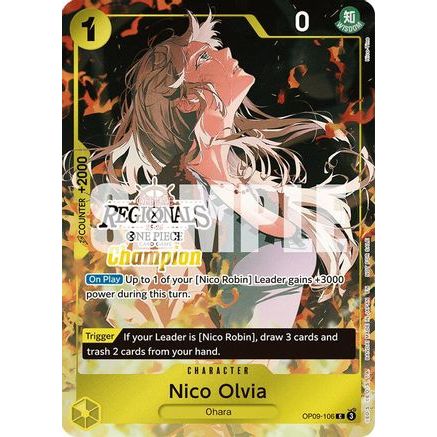 Nico Olvia (Offline Regional Champion Card Set 2025 Vol.1) (OP09-106) - One Piece Promotion Cards Foil