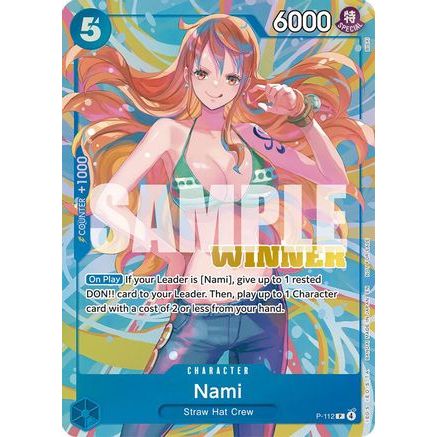 Nami (Heroines Battle Winner Pack) (P-112) - One Piece Promotion Cards Foil