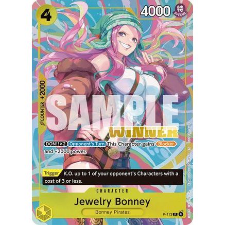 Jewelry Bonney (Heroines Battle Winner Pack) (P-113) - One Piece Promotion Cards Foil