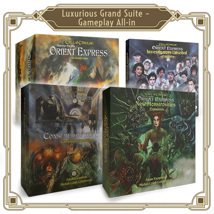 Call of Cthulhu: Horror on the Orient Express - The Board Game (Luxurious Grand Suite Bundle) (Pre-Order Expected August 2025)