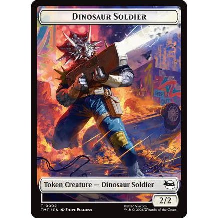 Dinosaur Soldier // Copy Double-Sided Token (TMT-2 // 1) - Teenage Mutant Ninja Turtles