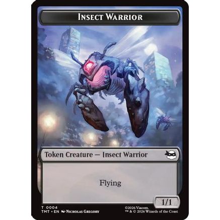 Insect Warrior // Food Double-Sided Token (TMT-4 // 8) - Teenage Mutant Ninja Turtles Foil