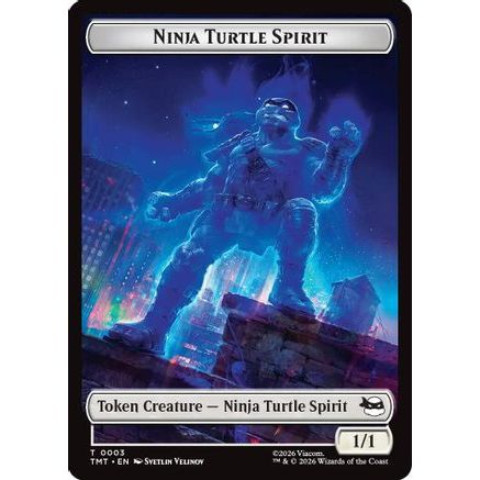 Ninja Turtle Spirit // Food Double-Sided Token (TMT-3 // 8) - Teenage Mutant Ninja Turtles