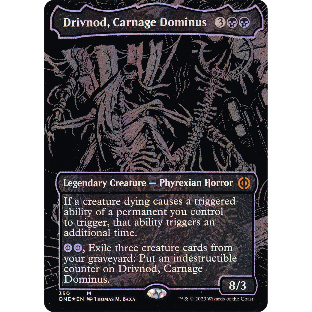 Drivnod, Carnage Dominus (ONE-350) - Phyrexia: All Will Be One (Borderless) Foil