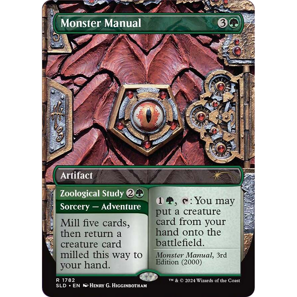 Monster Manual (SLD-1782) - Secret Lair Drop (Borderless)
