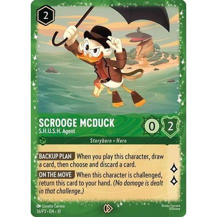 Scrooge McDuck - S.H.U.S.H. Agent (36) - Disney Lorcana Promo Cards Holofoil