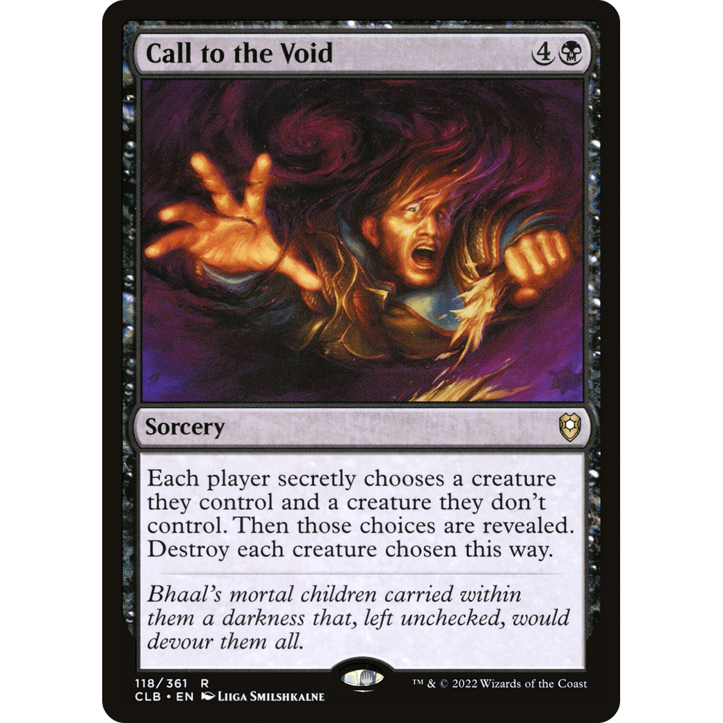 Call to the Void (CLB-118) - Commander Legends: Battle for Baldur's Gate Foil