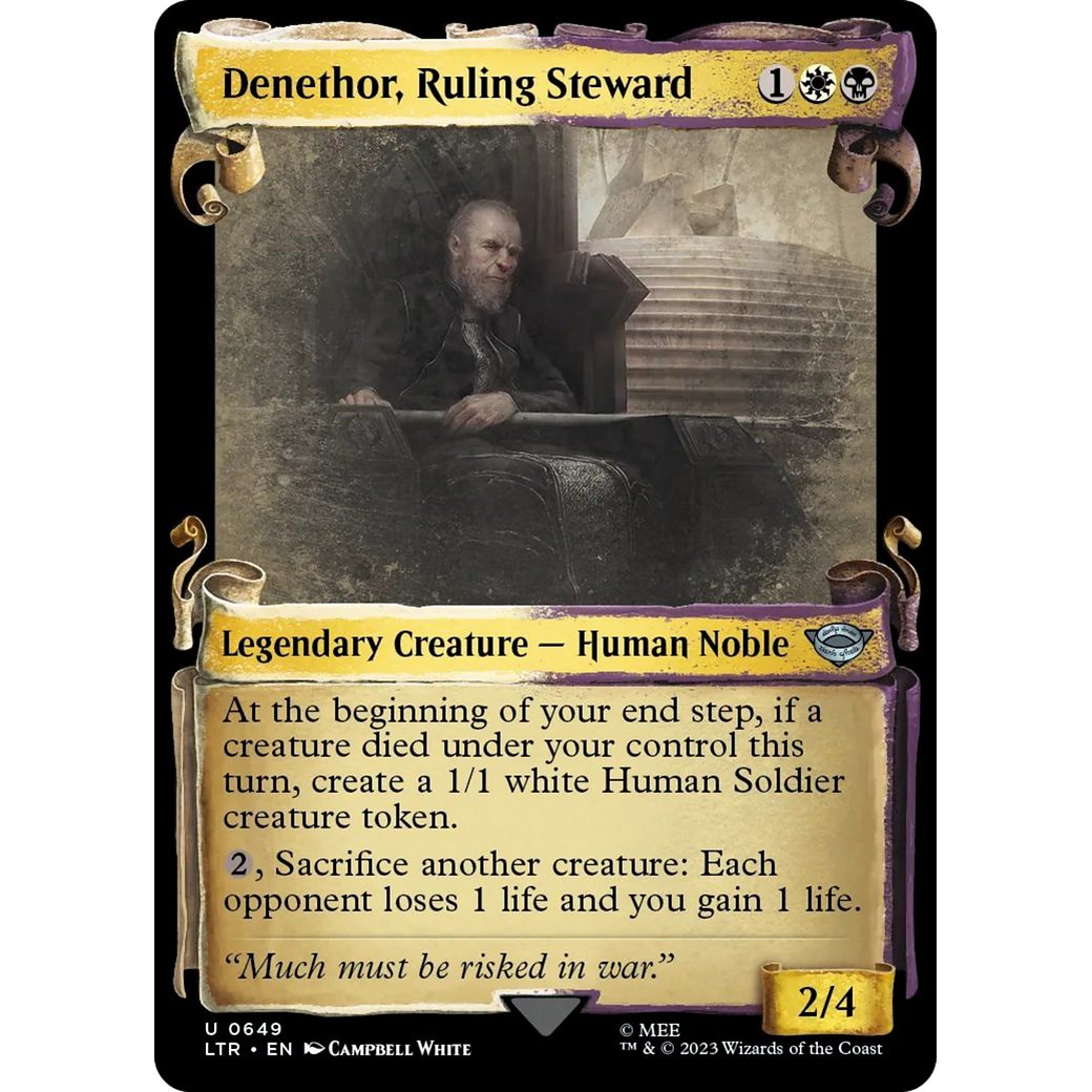 Denethor, Ruling Steward (LTR-649) - The Lord of the Rings: Tales of Middle-earth: (Showcase) Foil