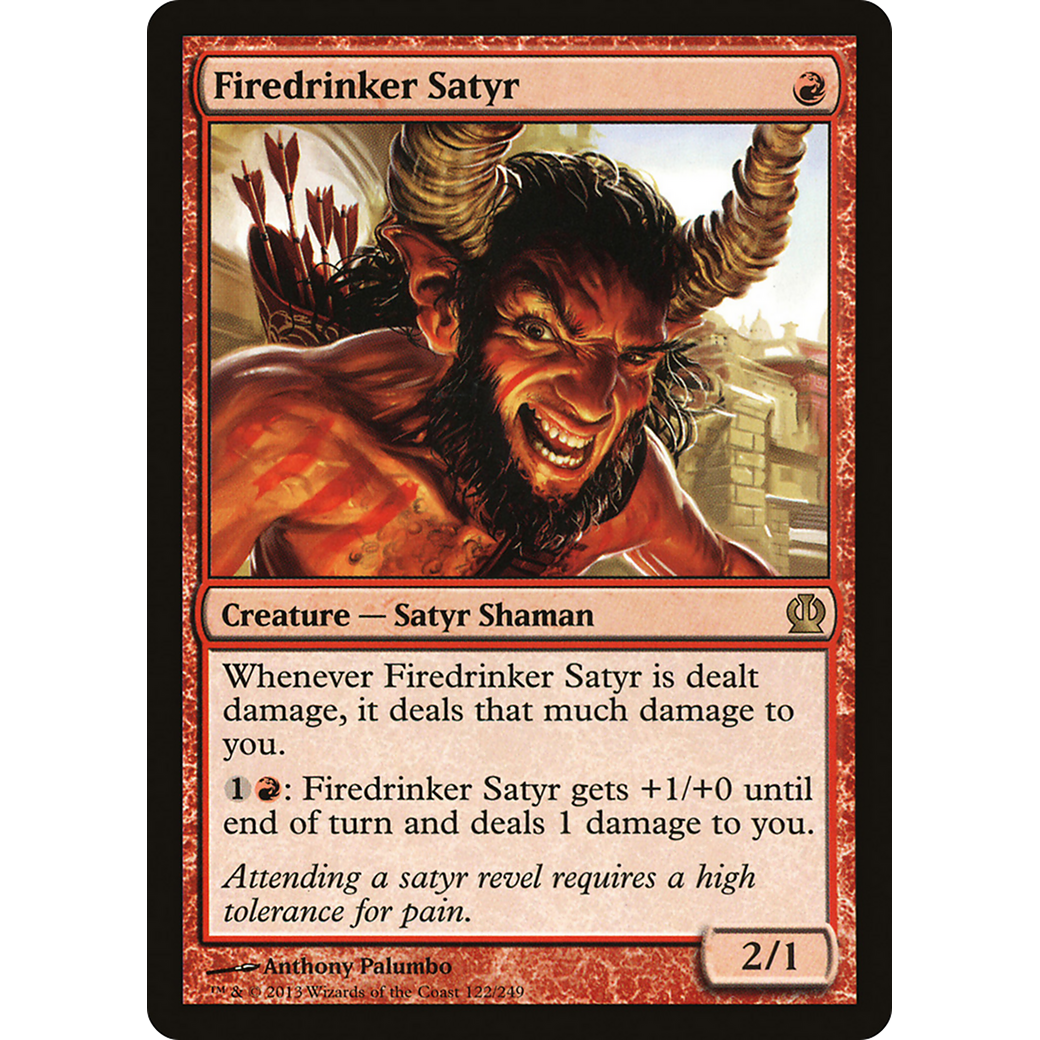 Firedrinker Satyr (THS-122) - Theros