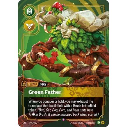 Ivern - Green Father (195/219) - Unleashed Foil